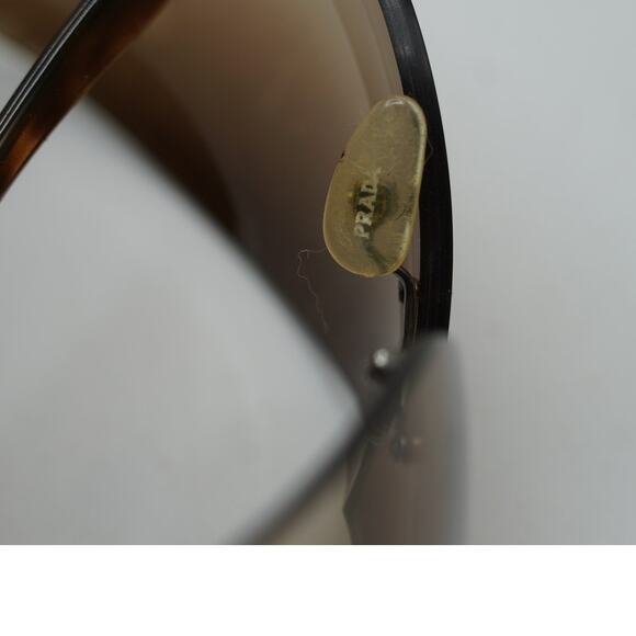 Prada Sunglasses SPR 58F Chrome Wave Tortoise Shell Italy 115mm - Picture 7 of 7